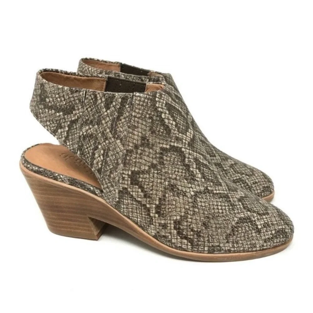 Gentle Souls Harlie Slingback snake print Shoes